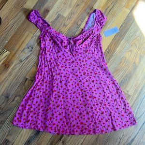 Floral wild fable peasant dress
